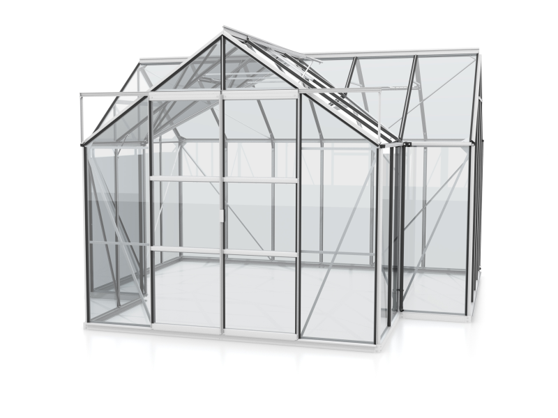 Vitavia Aluminium-Wandregal Schwarz 122 cm x 15 cm