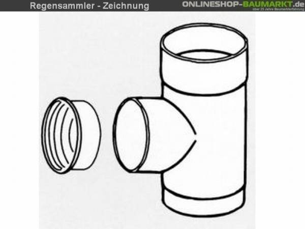Regensammler mit Überlaufschutz anthrazit Regensammler mit Überlaufschutz anthrazit